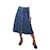 Marni Blue patterned A-line denim midi skirt - size Cotton  ref.1237422