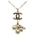 Chanel Gold CC Faux Perlenkette Golden Metall Vergoldet  ref.1237616