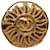 Broche Chanel Oro CC Dorado Metal Chapado en oro  ref.1237624