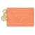 Louis Vuitton LV Charms Kartenetui Aprikose Orange Leder  ref.1237705