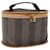 Pequin Neceser FENDI Pecan Canvas Vanity Negro Marrón Auth bs11794 Castaño  ref.1237781