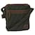 FENDI Zucca Canvas Shoulder Bag Black Brown Auth 45817  ref.1237841