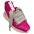 Rick Owens Hot Pink / Milk Geth Runner Sneakers Leder  ref.1237907