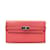 Hermès Cartera Kelly clásica rosada de Hermes Chevre Cuero  ref.1237918