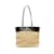 Schwarz-braune Saint Laurent Shopper-Tasche aus Boucle-Bast Leder  ref.1237939