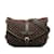 Mini Lin Saumur monogramma marrone Louis Vuitton 30 Tessuto Crossbody Bag Pelle  ref.1237960