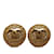 Boucles d'oreilles à clip Chanel CC dorées Plaqué or  ref.1237965