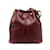 Burgundy Cartier Must de Cartier Bucket Bag Dark red Leather  ref.1237970