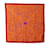 Hermès Orange Hermes Les Sources De La Vie Silk Scarf Scarves Soie  ref.1237987