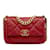Piel de cordero mediana Chanel roja 19 Bolso tipo cartera con solapa Cuero  ref.1237988