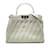Bolso satchel peekaboo transparente Zucca de edición limitada de Fendi blanco Cuero  ref.1237993