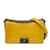 Le Boy Bolsa Chanel média amarela em couro de bezerro com aba para menino Amarelo  ref.1238004