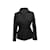 Vintage negro Thierry Mugler blazer con adornos de terciopelo tamaño US S  ref.1238008