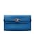 Hermès Carteira Clássica Hermes Epsom Kelly Azul Couro  ref.1238024