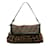 Brown Fendi Zucca Chef Leopard Shoulder Bag Leather  ref.1238043