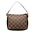 Brown Louis Vuitton Damier Ebene Pochette Trousse Handbag Cuir Marron  ref.1238052