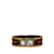 Goldfarbenes Hermès-Kostümarmband mit breitem Emaille-Armreif Golden Metall  ref.1238056