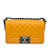 Yellow Chanel Small Lambskin Boy Flap Crossbody Bag Leather  ref.1238111