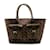 Brown Louis Vuitton Damier Ebene Manosque GM Tote Bag Leather  ref.1238115