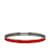 Hermès Red Hermes Extra Narrow Enamel Uni Bangle Costume Bracelet Metal  ref.1238175