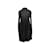 Vintage negro Alexander McQueen vestido de lana ligero tamaño US L  ref.1238186