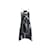 Vestido de seda con estampado geométrico Valentino gris y multicolor Talla US M  ref.1238191