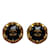 Gold Chanel CC Clip On Earrings Golden Gold-plated  ref.1238203