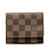 Brown Louis Vuitton Damier Ebene Business Card Holder Cloth  ref.1238207