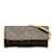 Bolso bandolera Louis Vuitton con monograma Pochette Twin GM marrón Castaño Cuero  ref.1238210