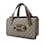 Brown Gucci Small GG Supreme Horsebit 1955 Top Handle Handbag Cloth  ref.1238219