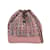 Mochila Chanel Tweed Gabrielle rosa com cordão Couro  ref.1238227
