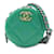 Chanel 19 Chanel verde 19 Clutch redondo de piel de cordero con cartera de cadena Cuero  ref.1238246