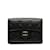 Black Chanel CC Caviar Trifold Wallet Leather  ref.1238269