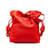 Red Loewe Flamenco Knot Crossbody Bag Leather  ref.1238276