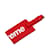 Étiquette de bagage rouge Louis Vuitton x Supreme Epi Logo Cuir  ref.1238281