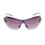 Vintage Silver-Tone Gucci Shield Sunglasses Silvery  ref.1238296