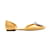 Chaussures plates à boucle en satin d'Orsay jaune Roger Vivier Taille 39 Toile  ref.1238302