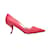 Pink Roger Vivier Satin Pointed-Toe Comma Heels Size 39 Cloth  ref.1238303