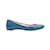 Blue Christian Louboutin Patent Ballet Flats Size 37 Leather  ref.1238305