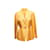 Vintage Yellow Thierry Mugler 1988 Silk Blazer Size FR 40  ref.1238334