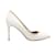 White & Gold-Tone Tom Ford Pointed-Toe Zipper Pumps Size 37 Cloth  ref.1238349