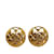 Goldene Chanel CC-Ohrclips Vergoldet  ref.1238385