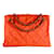 Orange Chanel Umhängetasche aus gestepptem Nylon Leinwand  ref.1238393
