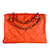 Sac à bandoulière en nylon matelassé orange Chanel Toile  ref.1238393