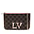 Borsa a tracolla con zip foderata Louis Vuitton Damier Ebene Pochette marrone Tela  ref.1238417