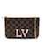 Brown Louis Vuitton Damier Ebene Pochette lined Zip Crossbody Bag Cloth  ref.1238417