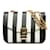 Céline Black Celine Small C Striped Leather Bag  ref.1238440