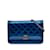 Portefeuille bleu Chanel Patent Boy sur sac à bandoulière chaîne Cuir  ref.1238449