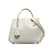 Open Bar Petit sac cabas Dior blanc à barre ouverte Cuir  ref.1238493