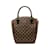 Brown Louis Vuitton Damier Ebene Sarria Seau Handbag Cuir Marron  ref.1238501
